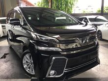 2015 Toyota Vellfire 2.5 Z Spec Edition UNREG NO GST