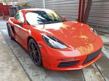 2017 Porsche 718 2.0 Cayman COUPE PDK S/CHRONO L/CONTROL ORANGE (A) OFFER UNREG