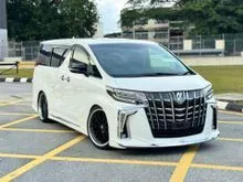 2021 Toyota Alphard 2.5 SC Modellista 2, Full Spec, JBL Home Theater, DIM, BSM, Sunroof, 3 Power Door, Memory Pilot Seat, Work Sport Rim, Adjustable