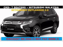 ** DISCOUNT RM 5,000** CARNIVAL SALES ** 2017 MITSUBISHI OUTLANDER 2.0 SUV 7 SEATS CKD **HURRY UP**