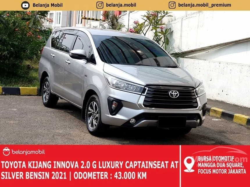 Jual Mobil Toyota Kijang Innova 2021 G Luxury 2.0 di DKI Jakarta Automatic MPV Silver Rp 299.000.000