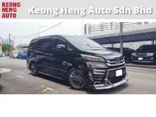 2013 Toyota Vellfire 3.5 VL MPV (A) REG NOV 2014, CAREFUL OWNER, F/SPEC, L/MIL - 120K KM, HOME THEATER, 360, FREE 1 YEAR CAR WARRANTY, 19 S/RIMS