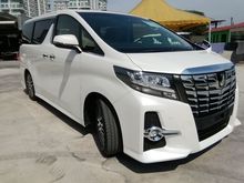 TOYOTA ALPHARD SC PACKAGE 2.5L UNREGISTER 2016 JAPAN SPEC SUNROOF