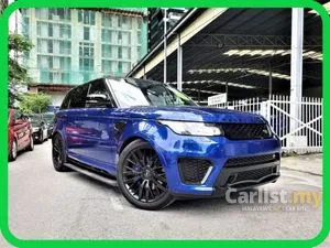 UNREG 2017 Land Rover Range Rover Sport SVR 5.0 V8 BUCKET SEAT CARBON INT SPORT EXHAUST PANORAMIC ROOF MERDIAN SOUND POWER BOOT DEPLOYABLE SIDE STEPS