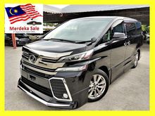 2015 Toyota Vellfire 2.5 Z A Edition MPV MERDEKA CLEAR STOCK BIG OFFER*7 SEATER*2 POWER DOOR*MODELLISTA BODY KIT*NEW ARRIVAL