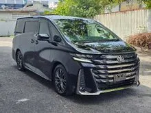 Grade 5A Unreg 2025 Toyota Vellfire 2.4 Z Premier MPV Black ( JBL) Full Spec / Free 6 Year  Warranty/ Processing Fee RM 1350
