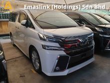 2016 Toyota Vellfire 2.5 ZA 7 Seater Power Door Power Boot Surround Camera Pre Crash Local AP Unreg